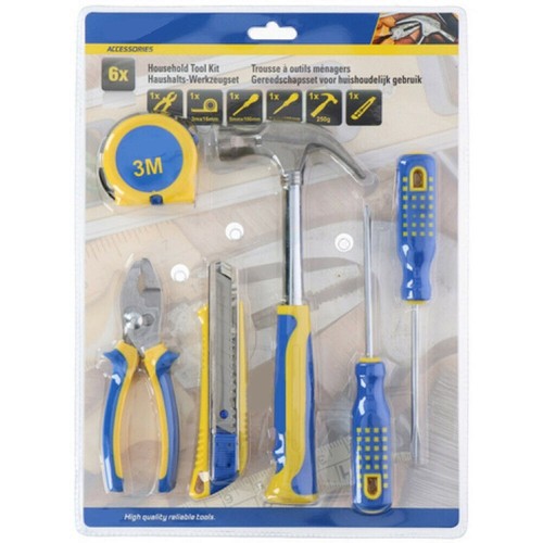 Set attrezzi lavoro 6pz kit - attrezzi, da